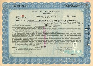 Ridge Avenue Passenger Railway Co.